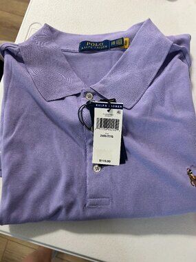 Polo Ralph Lauren Big & Tall Soft Cotton Polo Shirt NWT Purple 2XB